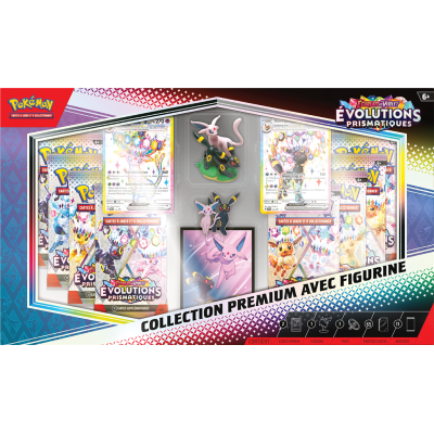 Coffret Premium avec Figurine Évolutions Prismatiques – Pokémon EV8.5 - FR