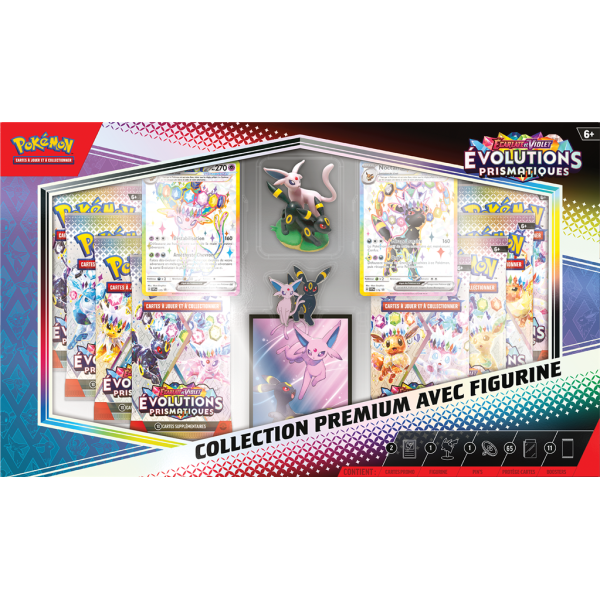 Coffret Premium avec Figurine Évolutions Prismatiques – Pokémon EV8.5 - FR