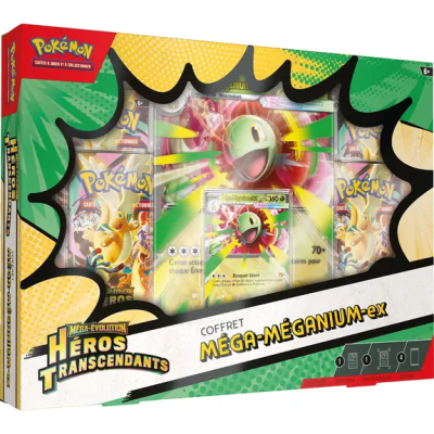 Trio 3x Coffrets Pokémon Méga-ex Héros Transcendants - FR