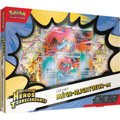Trio 3x Coffrets Pokémon Méga-ex Héros Transcendants - FR