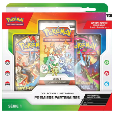 Coffret Pokémon Collection Illustration Premiers Partenaires Série 1 - FR