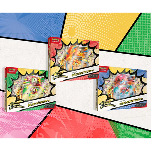 Trio 3x Box Pokémon Méga-ex Ascended Heroes - EN