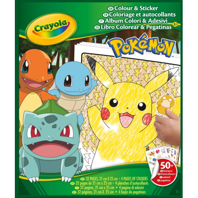 Livre de coloriage et d’autocollants Pokémon